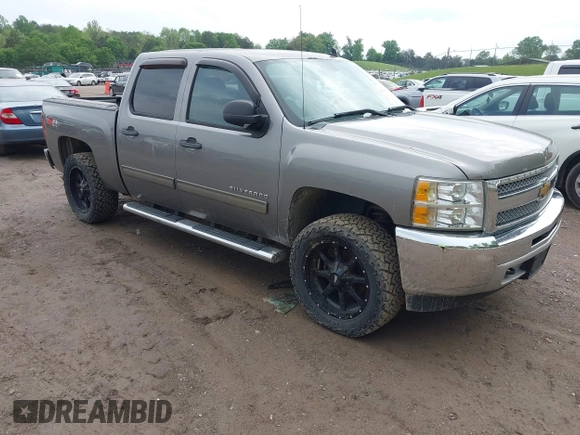 2013 Chevrolet Silverado 1500 LT with VIN 3GCPKSE78DG246175, listed as a IAAI auction lot 42106648 with 161,940 mi miles. Bid and sale history available at carsss.com. Image 1.