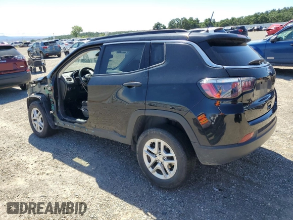 2021 Jeep Compass Sport with VIN 3C4NJCAB3MT535174, listed as a Copart auction lot 56576265 with 84,161 mi miles and Salvage title. Bid and sale history available at DreamBid. Image 2.