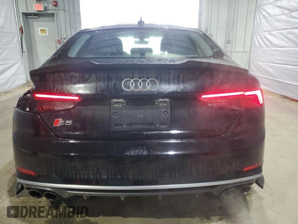 2018 Audi S5 Sportback Prestige z VIN WAUC4CF5XJA098033, wystawiony jako Copart lot #51013425 z przebiegiem 76 525 mil mil oraz Szkody całkowita. Historia ofert i sprzedaży dostępna na DreamBid. Obrazek 6.