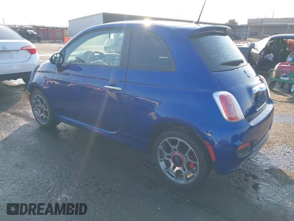 2012 FIAT 500 Sport z VIN 3C3CFFBR1CT352199, wystawiony jako IAAI lot #41461298 z przebiegiem 72 075 mil mil oraz . Historia ofert i sprzedaży dostępna na DreamBid. Obrazek 3.