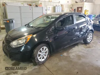 2014 Kia Rio LX with VIN KNADM5A30E6415218, listed as a Copart auction lot 78164014 with 0 mi miles and Salvage Title. Bid and sale history available at carsss.com. Image 1.