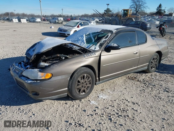 2003 Chevrolet Monte Carlo LS with VIN 2G1WW12E239247112, listed as a IAAI auction lot 41284726 with 1 mi miles. Bid and sale history available at carsss.com. Image 2.