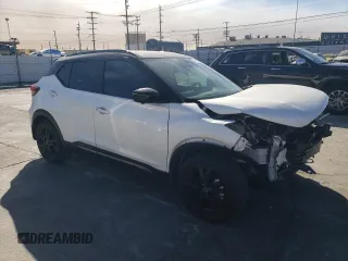 2023 Nissan Kicks SR with VIN 3N1CP5DV7PL497723, listed as a Copart auction lot 41470145 with 34,350 mi miles and Salvage Title. Bid and sale history available at carsss.com. Image 4.