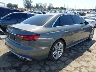 2023 Audi A4 Sedan S line Premium Plus with VIN WAUEAAF45PN007135, listed as a IAAI auction lot 41906355 with 46,454 mi miles. Bid and sale history available at carsss.com. Image 4.