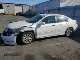 2014 Honda Accord Sedan EX-L with VIN 1HGCR2F80EA080785, listed as a Copart auction lot 51948135 with 126,061 mi miles and Salvage Title. Bid and sale history available at carsss.com. Image 1.