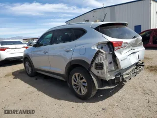 2017 Hyundai Tucson SE Plus with VIN KM8J33A41HU297617, listed as a Copart auction lot 46241055 with 107,027 mi miles and Salvage Title. Bid and sale history available at carsss.com. Image 2.
