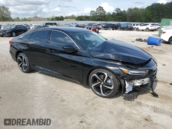 2022 Honda Accord Sedan Sport SE with VIN 1HGCV1F47NA061640, listed as a Copart auction lot 51530125 with 10,469 mi miles and Salvage Title. Bid and sale history available at carsss.com. Image 4.