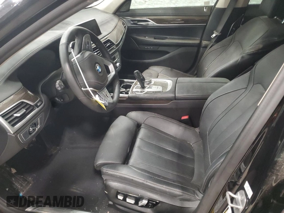 2021 BMW 7 Series 740i with VIN WBA7T2C09MCF07657, listed as a Copart auction lot 44993824 with 47,837 mi miles and Non repairable. Bid and sale history available at DreamBid. Image 7.