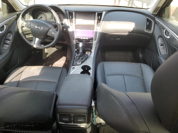 2015 Infiniti Q50 Premium with VIN JN1BV7AP0FM356550, listed as a Copart auction lot 45725045 with 27,725 mi miles and Salvage Title. Bid and sale history available at carsss.com. Image 8.