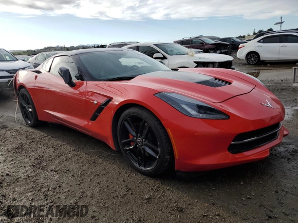 2015 Chevrolet Corvette 3LT with VIN 1G1YF2D79F5103863, listed as a Copart auction lot 47881365 with 46,411 mi miles and Salvage Title. Bid and sale history available at carsss.com. Image 4.