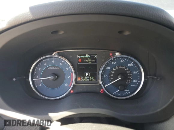 2016 Subaru Impreza Special Sports Premium with VIN JF1GPAS61G8222789, listed as a Copart auction lot 61633365 with 90,264 mi miles and Salvage title. Bid and sale history available at DreamBid. Image 9.