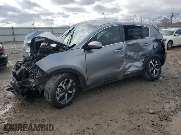2021 Kia Sportage LX with VIN KNDPM3AC4M7881120, listed as a Copart auction lot 45776345 with Not Provided miles and Salvage Title. Bid and sale history available at DreamBid. Image 1.