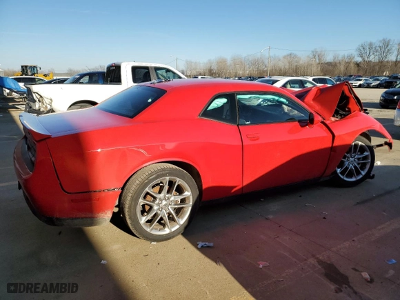 2022 Dodge Challenger GT with VIN 2C3CDZKG3NH160686, listed as a Copart auction lot 44945185 with 0 mi miles and Salvage Title. Bid and sale history available at carsss.com. Image 3.