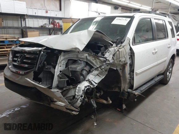 2014 Honda Pilot EX-L with VIN 5FNYF3H54EB025687, listed as a IAAI auction lot 41867694 with 1 mi miles. Bid and sale history available at carsss.com. Image 18.