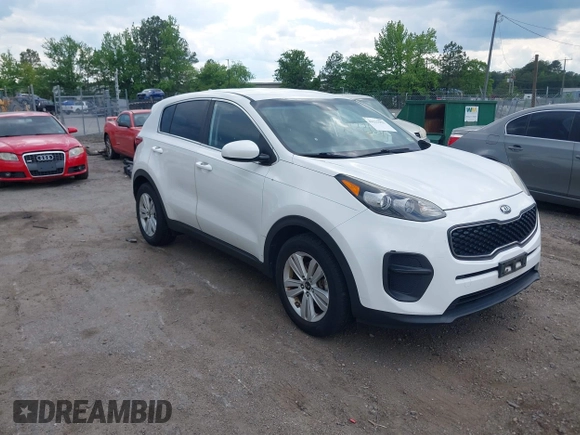 2017 Kia Sportage LX with VIN KNDPM3AC1H7032181, listed as a IAAI auction lot 42225575 with 145,952 mi miles and . Bid and sale history available at DreamBid. Image 1.