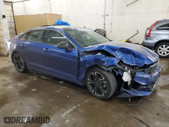2021 Kia K5 GT-Line with VIN 5XXG64J27MG052234, listed as a Copart auction lot 48083405 with 80,491 mi miles and Salvage Title. Bid and sale history available at carsss.com. Image 4.