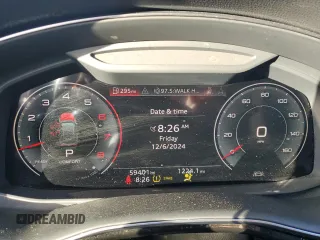 2021 Audi Q8 Premium with VIN WA1AVAF18MD028956, listed as a Copart auction lot 83454874 with 59,401 mi miles and Salvage Title. Bid and sale history available at carsss.com. Image 9.