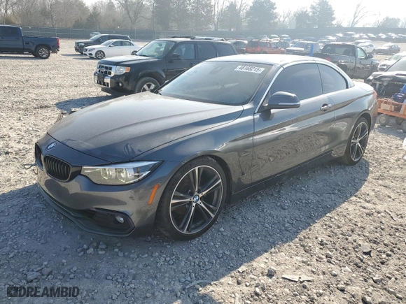 2018 BMW 4 Series 430i with VIN WBA4Z1C59JEC72409, listed as a Copart auction lot 48168215 with 80,528 mi miles and Salvage Title. Bid and sale history available at carsss.com. Image 1.