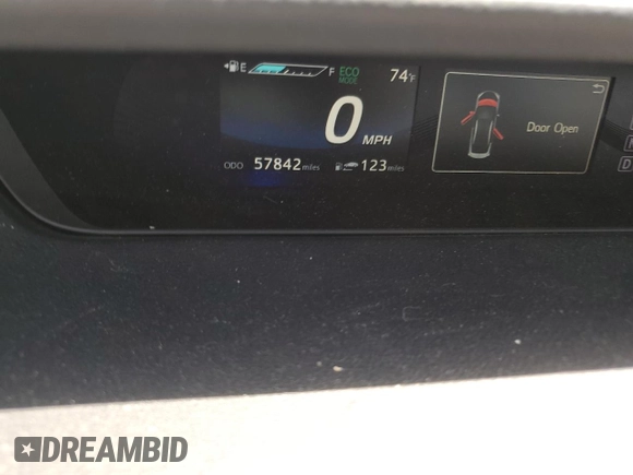 2017 Toyota Mirai with VIN JTDBVRBD9HA001930, listed as a Copart auction lot 57167705 with 57,842 mi miles and Salvage title. Bid and sale history available at DreamBid. Image 9.