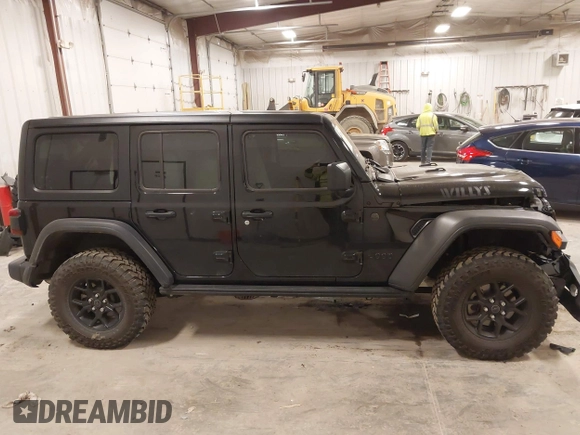2024 Jeep Wrangler Sport S with VIN 1C4PJXDG4RW218996, listed as a IAAI auction lot 42088856 with 10,717 mi miles and . Bid and sale history available at DreamBid. Image 13.