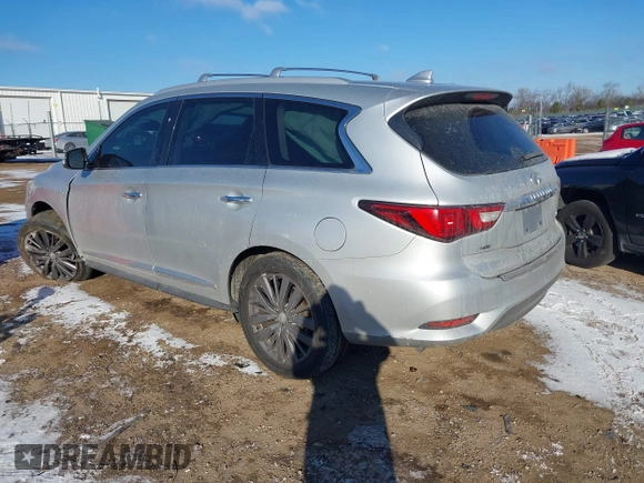 2016 Infiniti QX60 with VIN 5N1AL0MM8GC518533, listed as a IAAI auction lot 41352229 with 100,185 mi miles and . Bid and sale history available at DreamBid. Image 3.