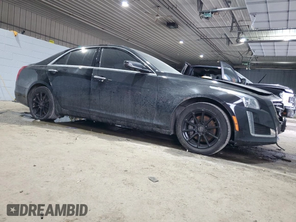2019 Cadillac CTS Luxury AWD with VIN 1G6AX5SS9K0144003, listed as a Copart auction lot 84439534 with 112,485 mi miles and Salvage title. Bid and sale history available at DreamBid. Image 4.