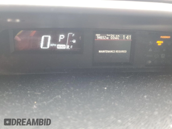 2016 Toyota Prius One with VIN JTDKDTB34G1120779, listed as a Copart auction lot 54318495 with 94,652 mi miles and Salvage title. Bid and sale history available at DreamBid. Image 9.