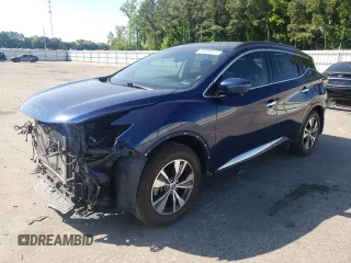 2020 Nissan Murano SV with VIN 5N1AZ2BS5LN173617, listed as a Copart auction lot 54603575 with 46,400 mi miles and Salvage title. Bid and sale history available at DreamBid. Image 1.