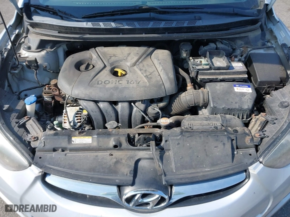 2011 Hyundai Elantra Ltd with VIN KMHDH4AE9BU140051, listed as a IAAI auction lot 41721100 with 185,075 mi miles. Bid and sale history available at carsss.com. Image 10.