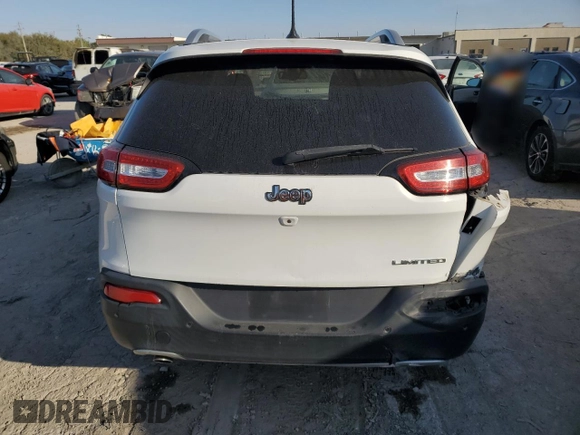 2015 Jeep Cherokee Limited with VIN 1C4PJLDB8FW701626, listed as a Copart auction lot 74461864 with 139,426 mi miles and Salvage Title. Bid and sale history available at DreamBid. Image 6.
