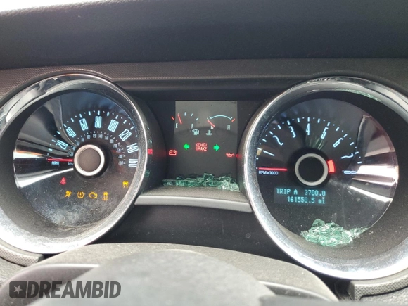 2014 Ford Mustang V6 with VIN 1ZVBP8AM9E5282862, listed as a Copart auction lot 61722205 with 161,550 mi miles and Salvage title. Bid and sale history available at DreamBid. Image 9.