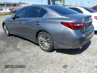 2019 Infiniti Q50 3.0t LUXE with VIN JN1EV7AP5KM519569, listed as a IAAI auction lot 42078137 with 134,486 mi miles. Bid and sale history available at carsss.com. Image 3.