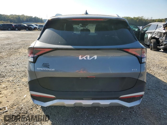 2025 Kia Sportage EX with VIN 5XYK3CDFXSG249404, listed as a Copart auction lot 78499044 with 1,504 mi miles and Salvage Title. Bid and sale history available at carsss.com. Image 6.