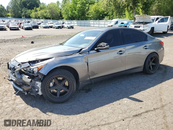 2014 Infiniti Q50 Premium z VIN JN1BV7AR1EM693471, wystawiony jako Copart lot #58991305 z przebiegiem 144 323 mil mil oraz Szkoda całkowita • Salvage title. Historia ofert i sprzedaży dostępna na DreamBid. Obrazek 1.