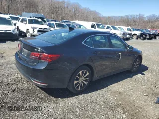 2015 Acura TLX with VIN 19UUB1F34FA011042, listed as a Copart auction lot 49988395 with 180,017 mi miles and Salvage Title. Bid and sale history available at carsss.com. Image 3.