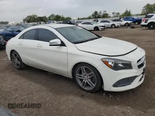 2017 Mercedes-Benz CLA 250 with VIN WDDSJ4EB6HN410300, listed as a Copart auction lot 48734415 with 99,255 mi miles and Salvage Title. Bid and sale history available at DreamBid. Image 4.