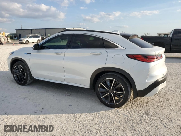 2023 Infiniti QX55 Luxe z VIN 3PCAJ5JR2PF124617, wystawiony jako Copart lot #43181985 z przebiegiem 12 809 mil mil oraz Nie do naprawy • Non repairable. Historia ofert i sprzedaży dostępna na DreamBid. Obrazek 2.