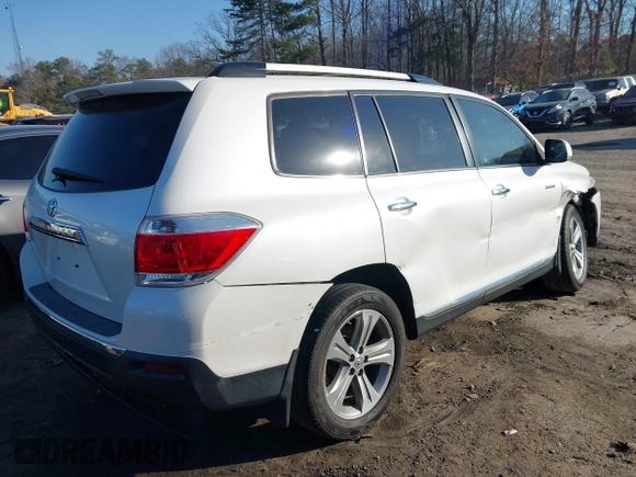 2012 Toyota Highlander Limited with VIN 5TDYK3EHXCS066361, listed as a IAAI auction lot 41479998 with 161,592 mi miles and . Bid and sale history available at DreamBid. Image 4.