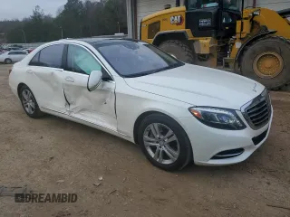 2017 Mercedes-Benz S 550 with VIN WDDUG8CB2HA318206, listed as a Copart auction lot 43399165 with 64,650 mi miles and Salvage Title. Bid and sale history available at carsss.com. Image 4.