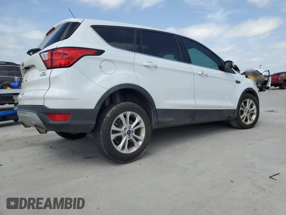 2019 Ford Escape SE with VIN 1FMCU9GD2KUA21566, listed as a Copart auction lot 53618215 with 51,186 mi miles and Salvage Title. Bid and sale history available at carsss.com. Image 3.