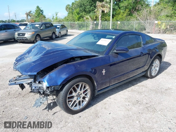 2012 Ford Mustang Premium with VIN 1ZVBP8AM8C5276970, listed as a IAAI auction lot 41195671 with 88,420 mi miles and . Bid and sale history available at DreamBid. Image 2.