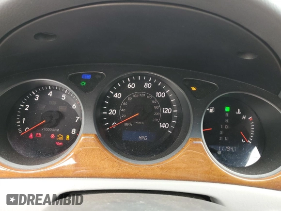 2005 Lexus ES 330 with VIN JTHBA30G055080767, listed as a Copart auction lot 52017615 with 111,947 mi miles and Non Repairable. Bid and sale history available at carsss.com. Image 9.