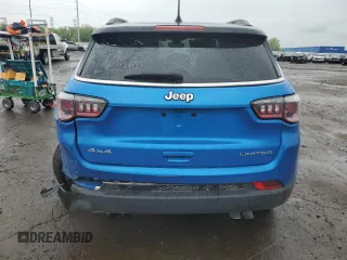 2019 Jeep Compass Limited z VIN 3C4NJDCB7KT647945, wystawiony jako Copart lot #56949725 z przebiegiem 41 892 mil mil oraz Czysty tytuł • Clean title. Historia ofert i sprzedaży dostępna na DreamBid. Obrazek 6.