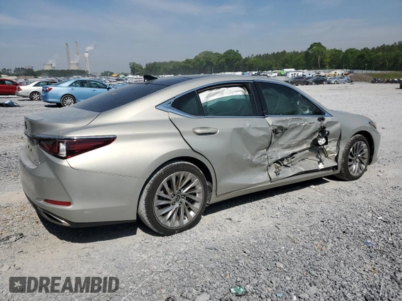 2020 Lexus ES 350 Luxury with VIN 58AEZ1B1XLU053572, listed as a Copart auction lot 53864295 with 30,852 mi miles and Salvage title. Bid and sale history available at DreamBid. Image 3.