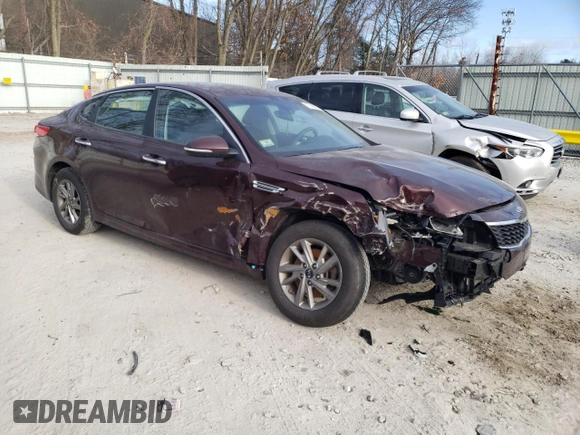 2019 Kia Optima LX with VIN 5XXGT4L33KG352722, listed as a Copart auction lot 87468804 with 49,167 mi miles and Salvage Title. Bid and sale history available at DreamBid. Image 4.