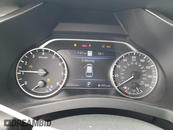 2022 Nissan Murano SL with VIN 5N1AZ2CJ1NC108624, listed as a Copart auction lot 49887465 with 29,733 mi miles and Salvage Title. Bid and sale history available at carsss.com. Image 9.