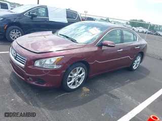 2013 Nissan Maxima 3.5 SV w/Sport Pkg with VIN 1N4AA5AP0DC805727, listed as a IAAI auction lot 42060387 with 1 mi miles. Bid and sale history available at carsss.com. Image 2.