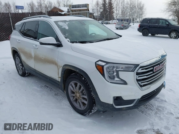 2023 GMC Terrain SLT with VIN 3GKALVEGXPL260518, listed as a IAAI auction lot 41651927 with 29,528 mi miles and . Bid and sale history available at carsss.com. Image 1.