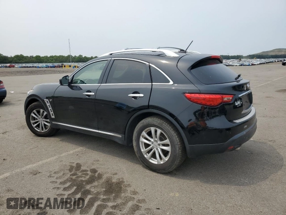 2017 Infiniti QX70 z VIN JN8CS1MW0HM412181, wystawiony jako Copart lot #60594815 z przebiegiem 127 971 mil mil oraz Szkoda całkowita • Salvage title. Historia ofert i sprzedaży dostępna na DreamBid. Obrazek 2.