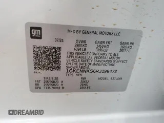 2024 GMC Acadia AWD Elevation z VIN 1GKENNKS6RJ199473, wystawiony jako Copart lot #53813095 z przebiegiem 21 566 mil mil oraz Szkody całkowita. Historia ofert i sprzedaży dostępna na DreamBid. Obrazek 13.
